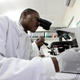 Malaria researcher in Kenya.